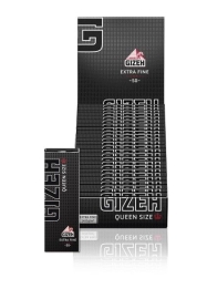 Gizeh Black Papers Queen Size Extra Fine - Box mit 25Heften je 50Blatt