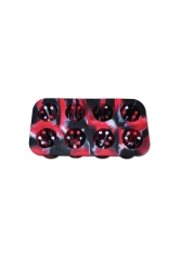Smoke Cubes Eisform für Wasserpfeifen - Rot/schwarz - Ø Würfel 30mm