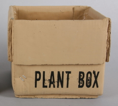 Pflanztopf im Kartonlook aus Beton - 10x13,5x13,5 cm