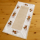 Tischläufer - beige-bunt Stickerei "Blätter" - (35x70 cm)