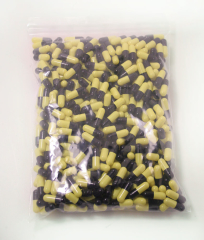 Gelatinekapseln schwarz / gelb Größe 0 - 1000 Stück