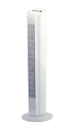 Turmventilator Duracraft, oszilierend, H=80 cm, 1160 m³/h, 40 W, ø 40 cm, 3 Schaltstufen, weiß