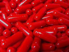 Gelatinekapseln rot - Größe 0 - 500 Stück