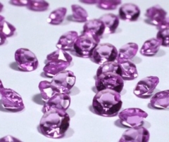 1000 lilafarbene Deko Diamanten 4,5mm