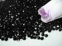 1000 schwarze Deko Diamanten 4,5mm