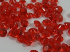 1000 rote Deko Diamanten 4,5mm