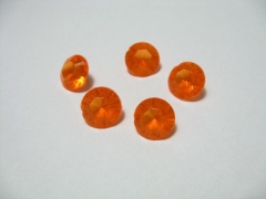 100 orangefarbene Deko Diamanten 10mm