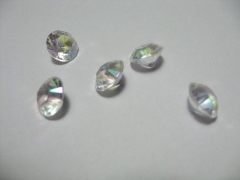 100 Regenbogenfarbig Deko Diamanten 10mm