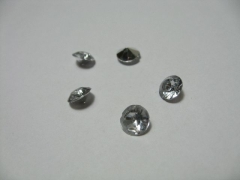 100 silberne Deko Diamanten 10mm