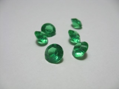 100 dunkelgrüne Deko Diamanten 10mm