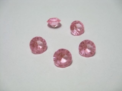 400 rosafarbene Deko Diamanten 6,5mm