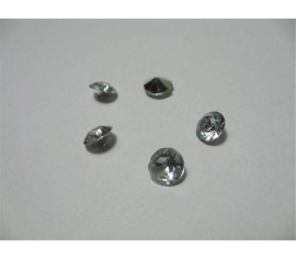 1000 silberne Deko Diamanten 8 mm