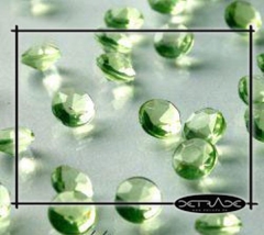 2000 hellgrüne Deko Diamanten 6,5mm